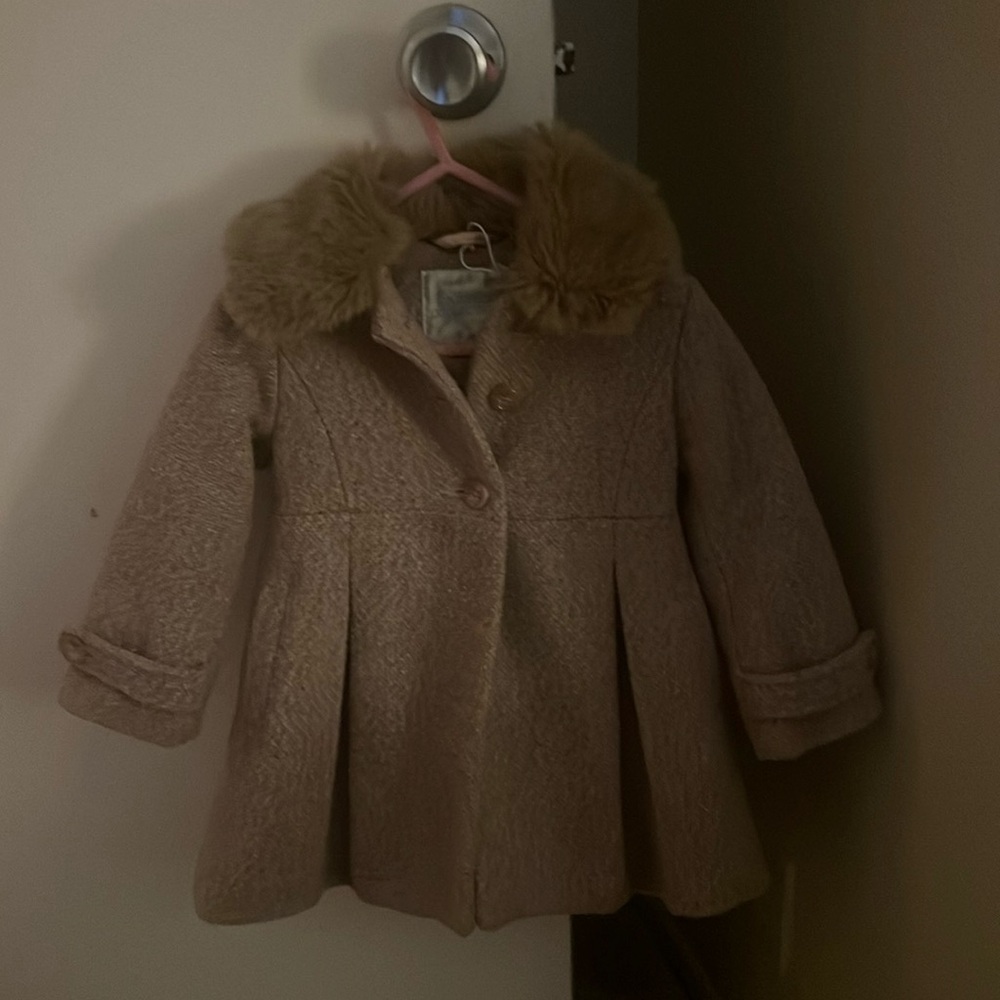 Toddler dress wool/polyester winter coat
